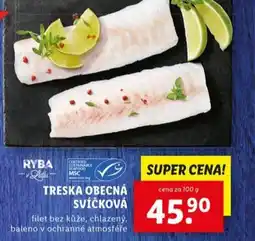 Lidl Treska obecná svíčková nabídka