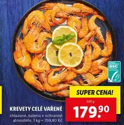 Lidl Krevety celé vařené nabídka