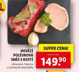 Lidl Hovězí polévková směs s kostí nabídka