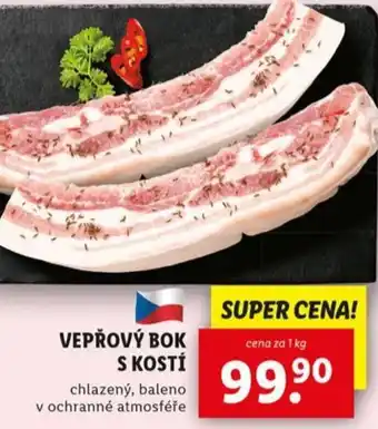 Lidl Vepřový bok s kostí nabídka