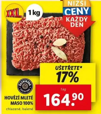 Lidl Hovězí mleté maso 100% nabídka