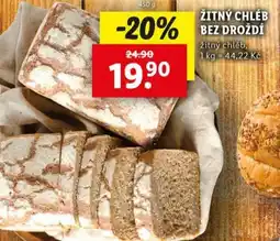 Lidl Žitný chléb bez droždí nabídka