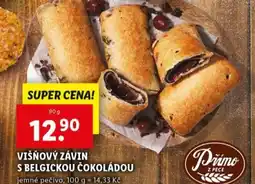 Lidl Višňový závin s belgickou čokoládou nabídka