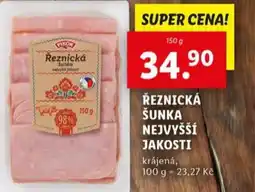 Lidl Řeznická šunka nejvyšší jakosti nabídka