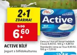 Lidl Active bílý jogurt s bifidokulturou nabídka