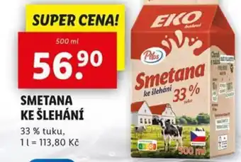 Lidl Smetana ke šlehání nabídka