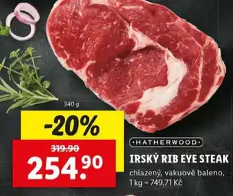 Lidl Irský rib eye steak nabídka