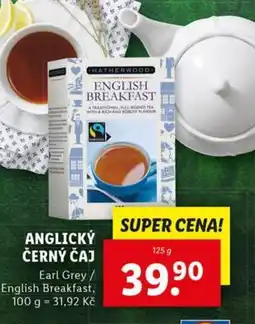 Lidl Anglický černý čaj nabídka