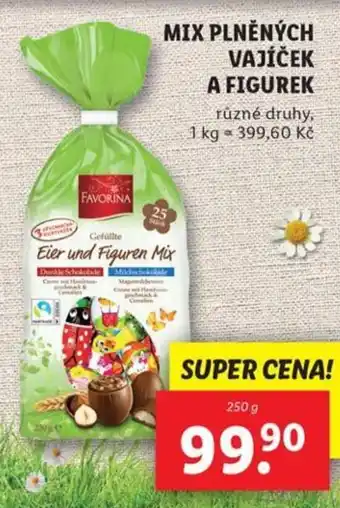 Lidl Mix plněných vajíček a figurek nabídka