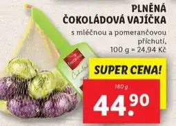 Lidl Plněná čokoládová vajíčka nabídka