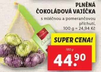 Lidl Plněná čokoládová vajíčka nabídka