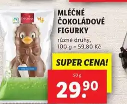 Lidl Mléčné čokoládové figurky nabídka