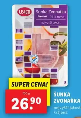 Lidl Šunka zvonařka nabídka