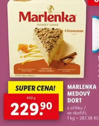 Lidl Marlenka medový dort nabídka