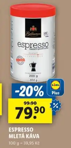 Lidl Espresso mletá káva nabídka