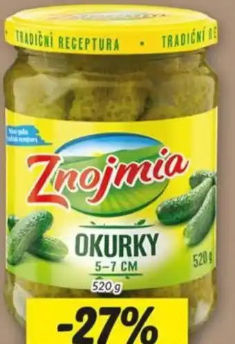 Lidl Znojmia okurky nabídka