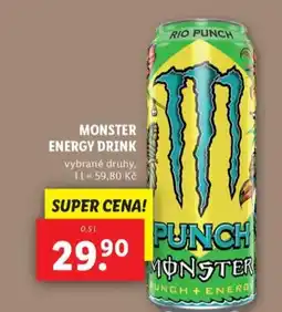 Lidl MONSTER Energy drink nabídka