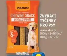 Lidl Žvýkací tyčinky pro psy nabídka