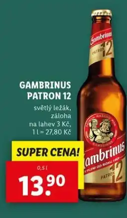 Lidl GAMBRINUS PATRON 12 nabídka