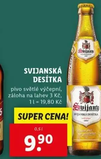 Lidl Svijanská desítka nabídka