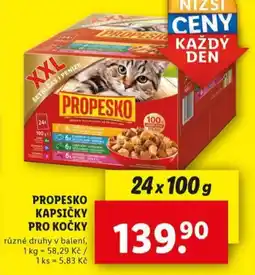 Lidl Propesko kapsičky pro kočky nabídka