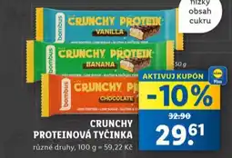 Lidl Crunchy proteinová tyčinka nabídka