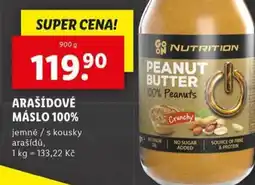 Lidl Arašídové máslo 100% nabídka