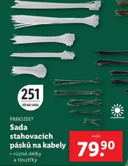 Lidl PARKSIDEⓇ Sada stahovacích pásků na kabely nabídka