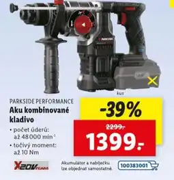 Lidl PARKSIDE PERFORMANCE Aku kombinované kladivo nabídka