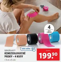 Lidl SENSIPLAST Kineziologické pásky - 4 kusy nabídka