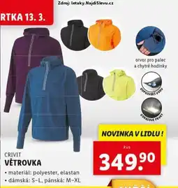 Lidl CRIVIT Větrovka nabídka