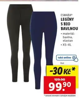 Lidl Esmara® legíny s bio bavlnou nabídka