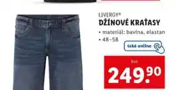 Lidl LIVERGY® Džínové kraťasy nabídka