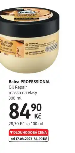 dm drogerie Balea Professional Oil Repair maska na vlasy nabídka