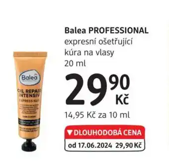 dm drogerie Balea Professional expresní ošetřující kúra na vlasy nabídka