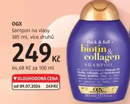 dm drogerie OGX šampon na vlasy nabídka