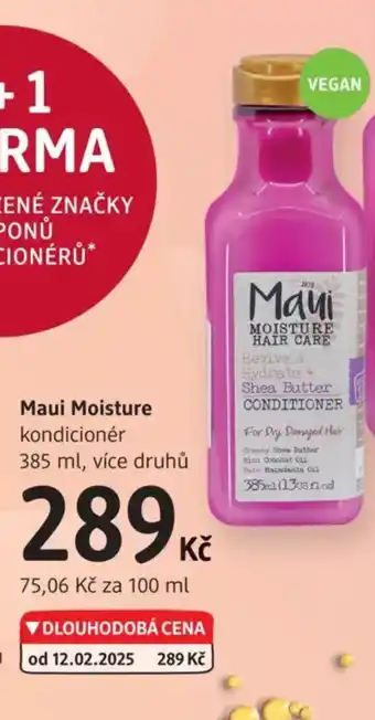 dm drogerie Maui Moisture kondicionér nabídka