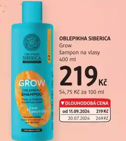 dm drogerie OBLEPIKHA SIBERICA Grow šampon na vlasy nabídka