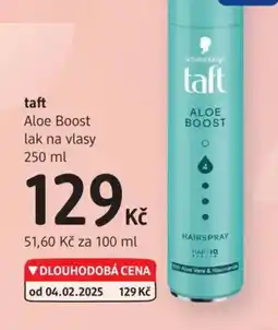 dm drogerie TAFT Aloe Boost lak na vlasy nabídka