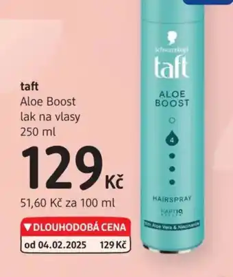 dm drogerie TAFT Aloe Boost lak na vlasy nabídka