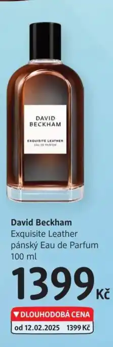 dm drogerie DAVID BECKHAM Exquisite Leather pánský Eau de Parfum nabídka