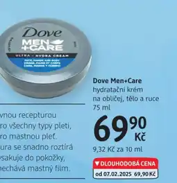 dm drogerie DOVE Men+Care hydratační krém nabídka