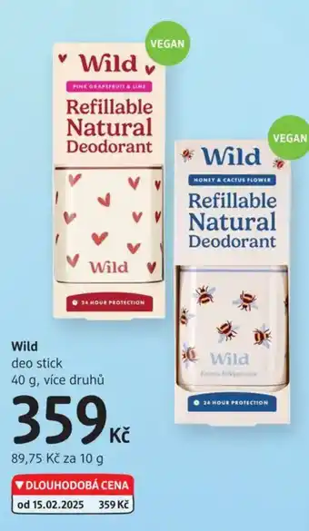 dm drogerie Wild deo stick nabídka