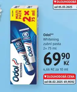 dm drogerie ODOL Whitening zubní pasta nabídka