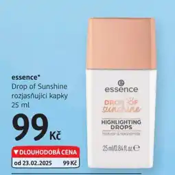 dm drogerie Essence* Drop of Sunshine rozjasňující kapky nabídka