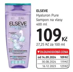 dm drogerie ELSEVE Hyaluron Pure šampon na vlasy nabídka