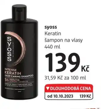 dm drogerie Syoss Keratin šampon na vlasy nabídka