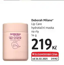 dm drogerie Deborah Milano Lip Care hydratační maska na rty nabídka