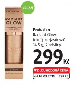 dm drogerie Profusion Radiant Glow tekutý rozjasňovač nabídka