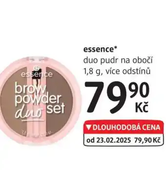 dm drogerie Essence duo pudr na obočí nabídka